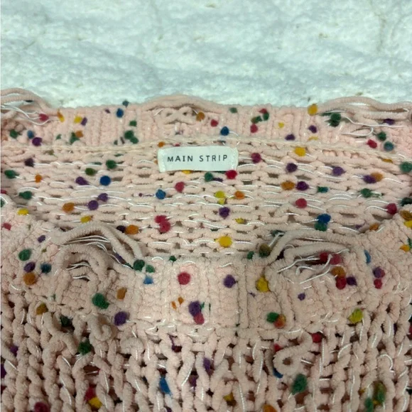 Main Strip Pink Multicolor Knit Sweater - Picture 3 of 3